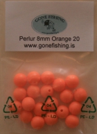 8mm Perlur 20stk orange image