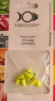 Tubeology Fluorecent Yellow Coneheads - Brass & Aluminium image